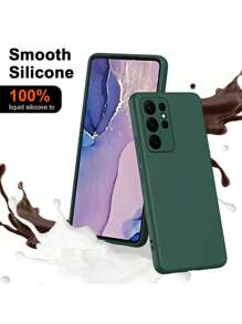 TPU glatte, seidig-weiche Flüssigsilikon Handyhülle - Schlank, weich, stoßfest, kompatibel mit iPhone, kompatibel mit Redmi Note, kompatibel mit OPPO, kompatibel mit Vivo, kompatibel mit Honor Smartphones - kamelienrot - Übersicht 3