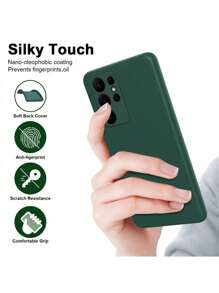 TPU glatte, seidig-weiche Flüssigsilikon Handyhülle - Schlank, weich, stoßfest, kompatibel mit iPhone, kompatibel mit Redmi Note, kompatibel mit OPPO, kompatibel mit Vivo, kompatibel mit Honor Smartphones - kamelienrot - Übersicht 4