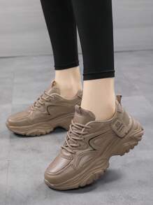 Women's Spring/Autumn/Winter Sports Shoes, Outdoor Lace-Up Low-Top Casual Running Sneakers, Non-Slip