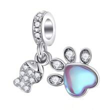 1pc Colorful Love Clover Pendant, Astronaut & Lollipop Charm DIY Jewelry Accessories Valentines