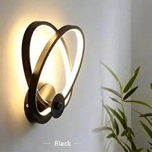 220V 创意小壁灯，现代 LED 壁灯，黑色/白色金属室内壁灯，3000K 暖光/6500K 冷白光，适用于客厅、卧室、走廊、楼梯 - 壁燈 - 查看 4