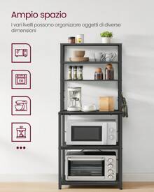 VASAGLE Baker's Racks - Multicolor - View 4
