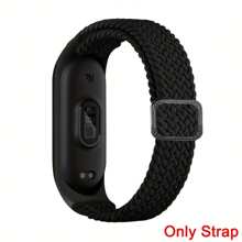 Bracelet solo en nylon compatible avec Xiao-Mi Mi Band 6 5 4 3/Amazfit Band 5, bande de remplacement pour sport réglable souple et colorée pour Xiao-Mi Mi Band 6 5 (NFC) pour hommes et femmes