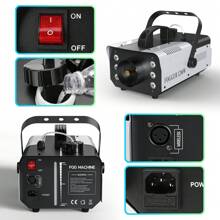 1200W Stage Fog Machine 6 RGB LED Beads With Remote Control For Halloween Home Carnival Party Wedding Music Show Club Bar KTV DJ Disco - 1 máy tính - Xem 4