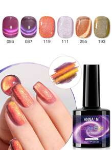 ANNA'M 猫眼甲油胶 7.5ml 指甲油 30色 磁性 UV/LED固化 持久高显色 鲜艳闪亮 光泽亮丽 3D效果 金属光泽 渐变效果 时尚达人 美甲爱好者 美容院顾客 日常佩戴 派对 约会之夜 美甲沙龙