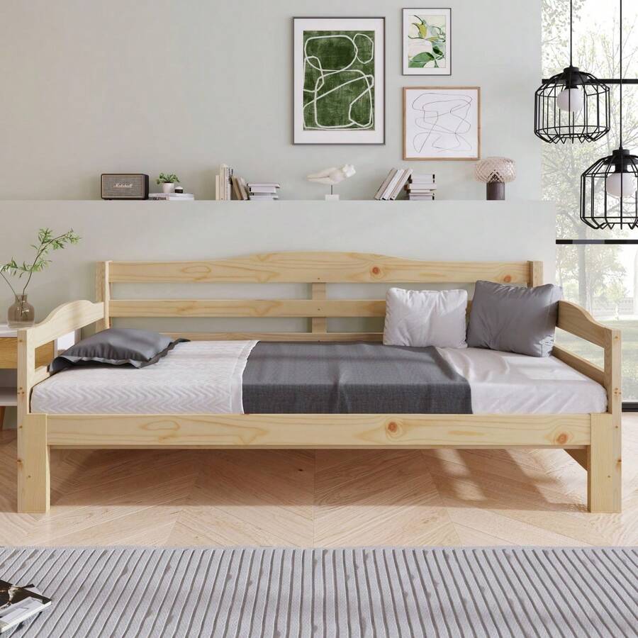 Daybed Cabin Bed SIngle Guest Bed Sofa Bed, Pull Out Trundle For Living