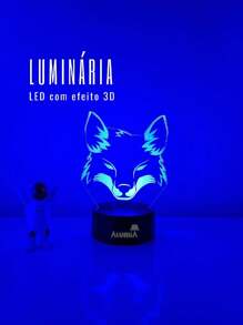 Cruzeirense Table Lamp Gift For Boyfriend Bedroom Decoration Lamp Man Led With 3D Effect Birthday Gift Boy - màu đen - Xem 2
