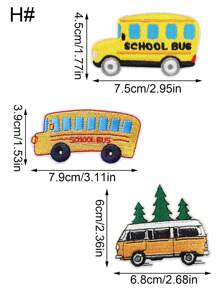 1 Set Of 3/6pcs Multicolor Pink Car Pickup Embroidery Patches Truck Driver Iron On Patches Sew DIY Clothing Accessories Cloth Stickers Suitable For Backpacks, Jeans, Jackets, T-Shirts, Hats, Dresses, Etc - Multicolor - View 16