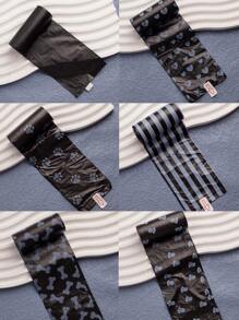 10 卷什锦黑色宠物垃圾袋，150 个/10 卷狗猫拾取袋，便携式一次性宠物清洁袋 - 彩色 - 查看 12