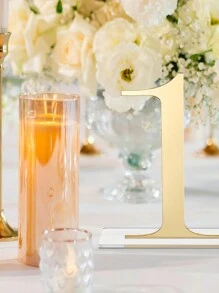 1 bộ = 10 chiếc Giá đỡ số bàn bằng Acrylic tráng gương vàng, Giá đỡ số bàn ăn hiện đại 1-20, Thích hợp cho đám cưới, tiệc tùng, sự kiện Quà tặng tốt nhất, Trang trí đám cưới, Trang trí nhà cửa, Trang trí phòng Tiệc cô dâu - Vàng - Xem 6