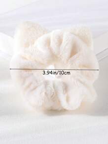 Juego de 4/7 Piezas de Scrunchies con orejas de gato en colores aleatorios para niñas, suaves y esponjosos para coletero, sostenedor de coleta, cuerda elástica para el cabello, accesorios para el cabello de uso diario