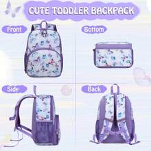 1 PCS Sac à dos mignon pour enfants, joli sac à dos hydrofuge pour enfants d'âge préscolaire, garçons, crèche, sac à dos pour filles avec sangle de poitrine, papillon, sac à dos, parfait pour l'extérieur, les voyages et la rentrée scolaire, la salle de classe