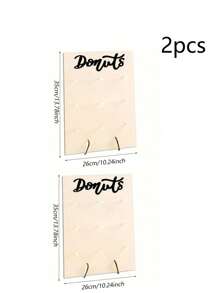 1 cái/2 cái/3 cái, Đế gỗ đựng bánh Donut, Bảng trang trí treo bàn bánh Donut, Đế đựng món tráng miệng, Đồ dùng cho cửa hàng bánh, Trang trí tiệc sinh nhật, Trang trí tiệc kỷ niệm ngày cưới, Trang trí tiệc tại nhà - Nhiều màu - Xem 7