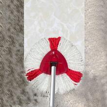 Spin Mop Head Replacement, Base, Handle For Turbo Microfibre Mop Refills - Red and White - View 5