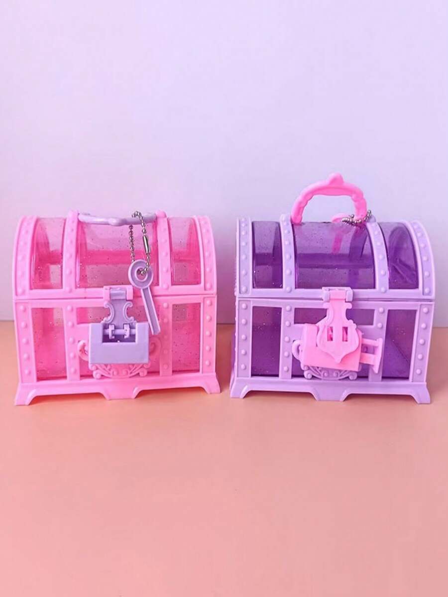 1 hộp đựng đồ trang sức đa chức năng DIY dễ thương tối giản để đựng đồ trang sức và phụ kiện - Nhiều màu - Xem 1