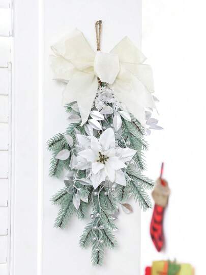 1pc Simulation Pine Needle Snowflake Pendant Home Door Wall Window Party Hanging Decoration Best Gifts Birthday Home Decor Christmas Decorations Room Decor Christmas Winter Christmas Decorations Home Christmas Gifts Christmas Decor
