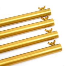 2m*1.05m Gold Hochzeit Hintergrundständer Tragbar Hochzeit Party Backdrop Stand Pipe Kit Hochzeit Stand für Hochzeiten Party Event Dekoration - Gold - Übersicht 7