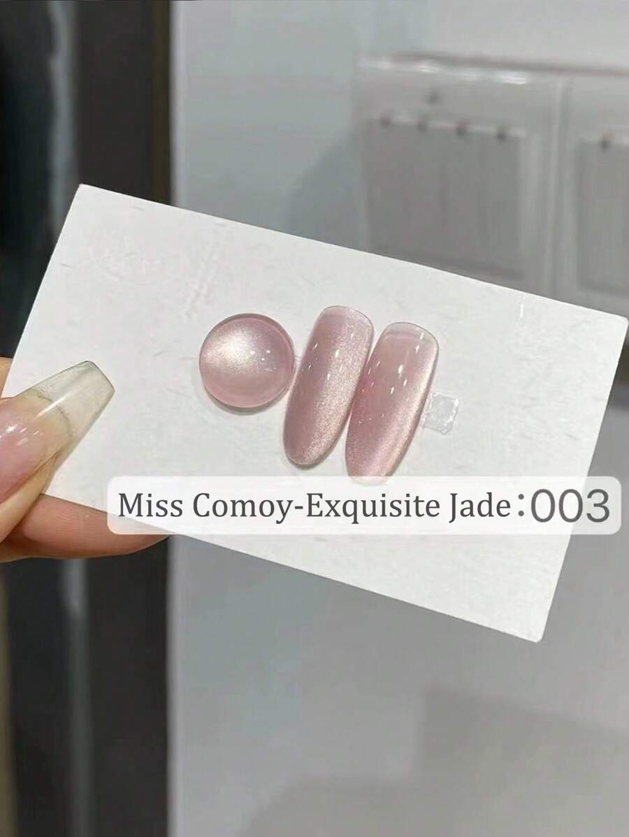 Jade Cat's Eye Nail Polish 2024 New Popular White Ice Transparent Glass