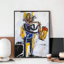1PC B-Abst-Ract D-Basq-Uiats-APoster No Framed Poster Kraft Club Bar Paper Vintage Poster Wall Art Painting Bedroom Study Stickers Frameless, Canvas