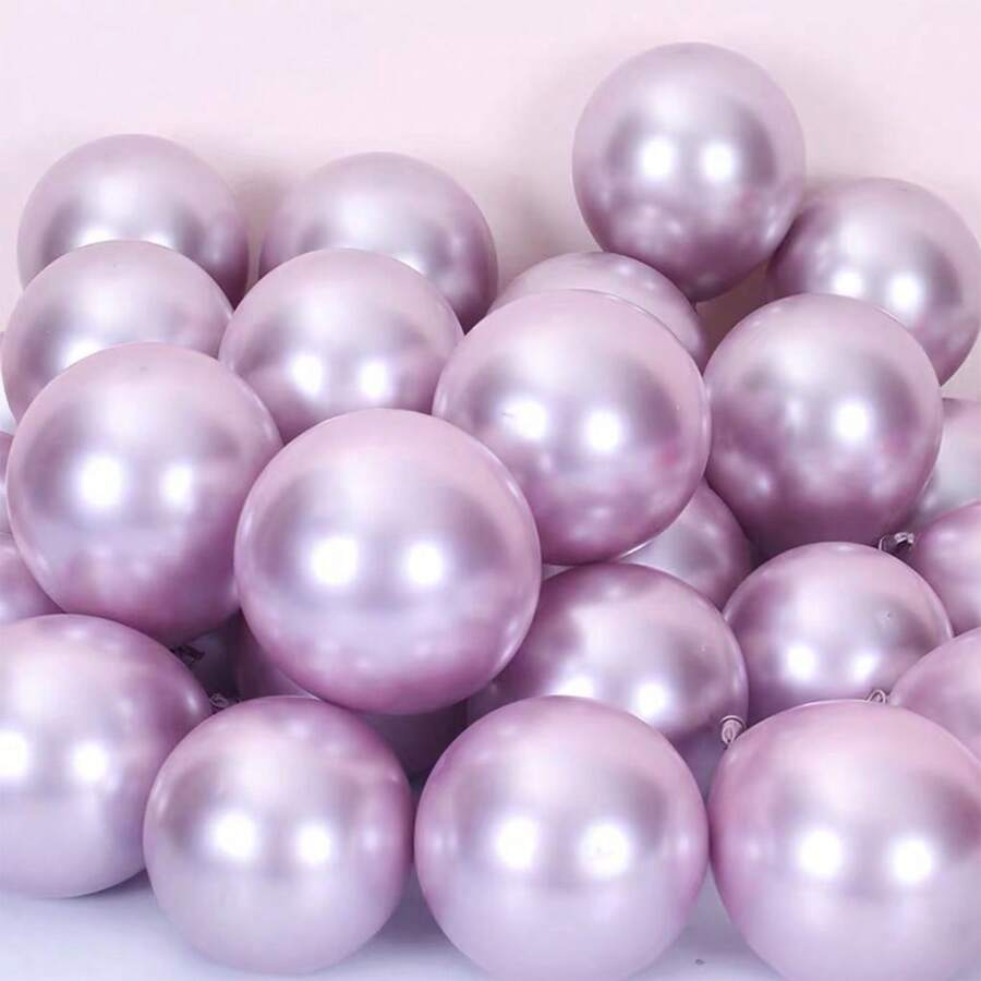 9 Inch Thickened Chrome Metal Balloon Wedding Party Decoration Wedding Balloon Set Can Use Printing - Rose Gold - View 1