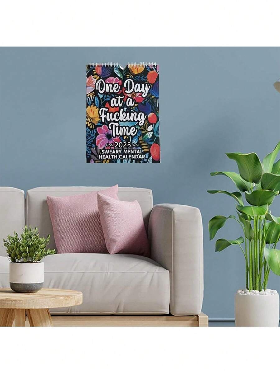 2025 Swear Word Affirmation Wall Calendar, Monthly Plan To Support