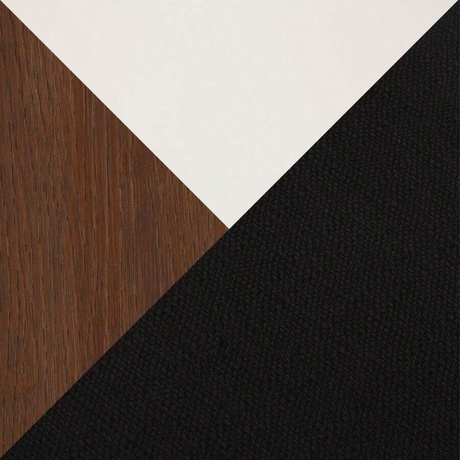 DakotaCharlotte Contemporary Dining Set In White Metal With Brown Wood