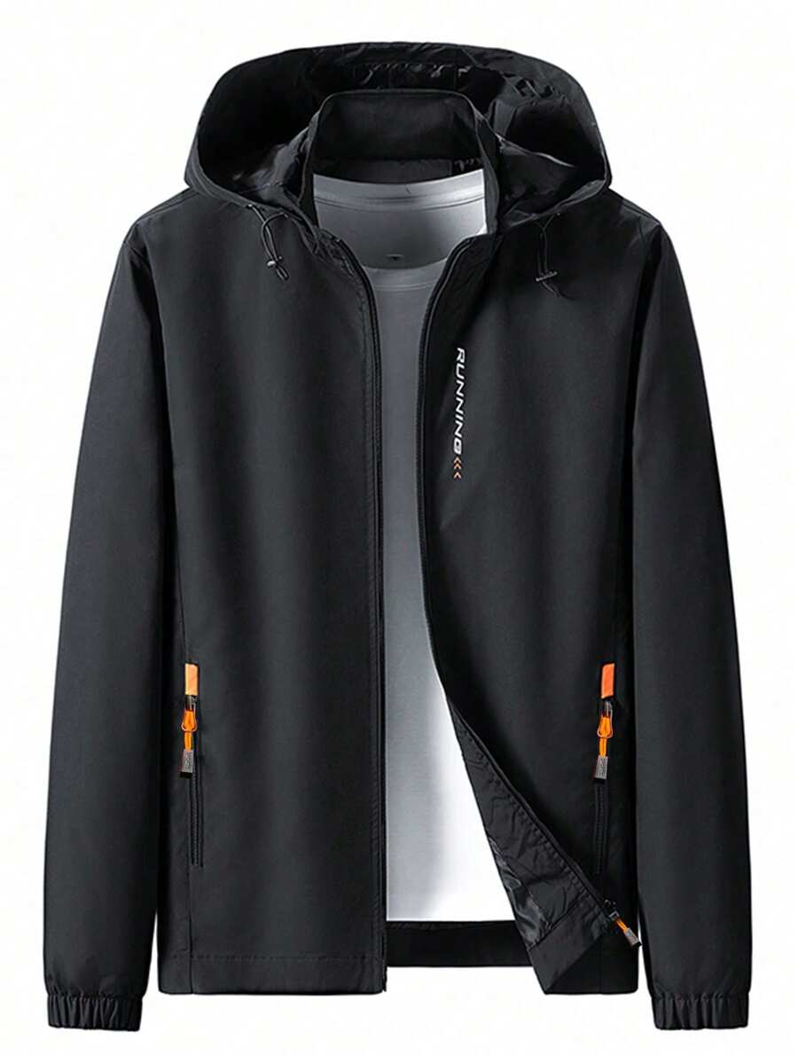 Autumn Outdoor Windproof Men Coat Loose Casual Jacket Men, Wind-Proof - Black - View 1