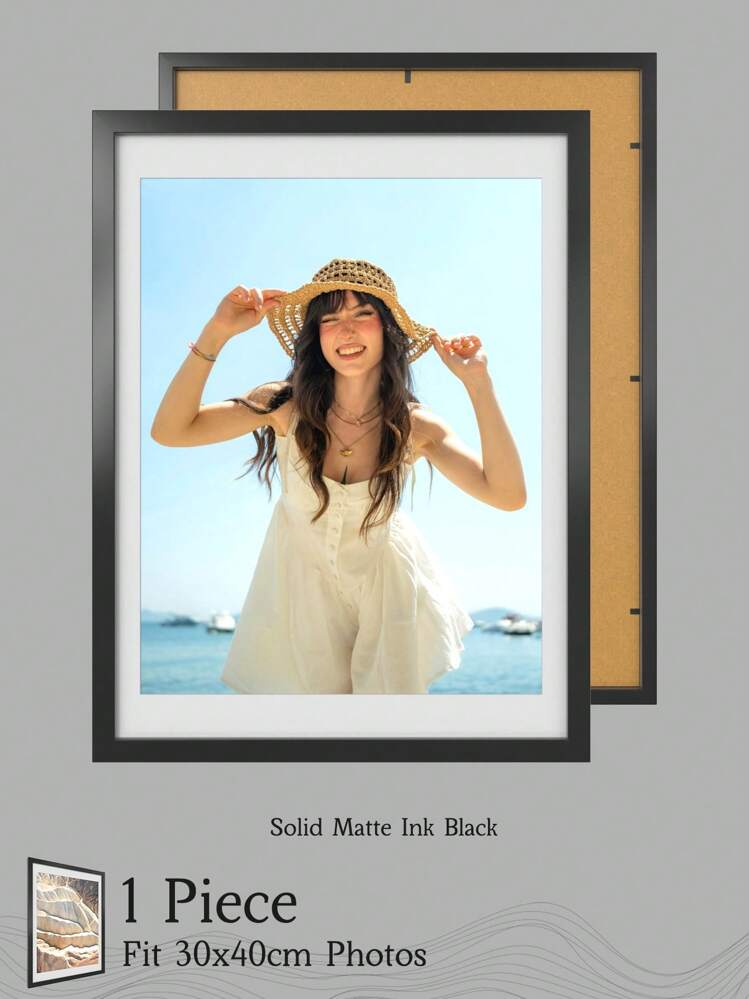 Marcos de fotos de galería de collage de varios tamaños (A4/30x40/30x30/25x25/20x20cm), exquisitos marcos de fotos de madera de gran tamaño para pared, marcos de retrato para pared de fotos, aptos para fotos de tamaños A4/30x40/30x30/20x20cm/12x16/12x12/10x10/8x8 pulgadas, en colores dorado/beige/marrón rojizo/marrón manchado/negro tinta/blanco perla con imitación de grano de madera/superficie mate, en estilos clásico/simple/cottagecore/retro/todo a juego (sin papel fotográfico) - Multicolor - Añade 11