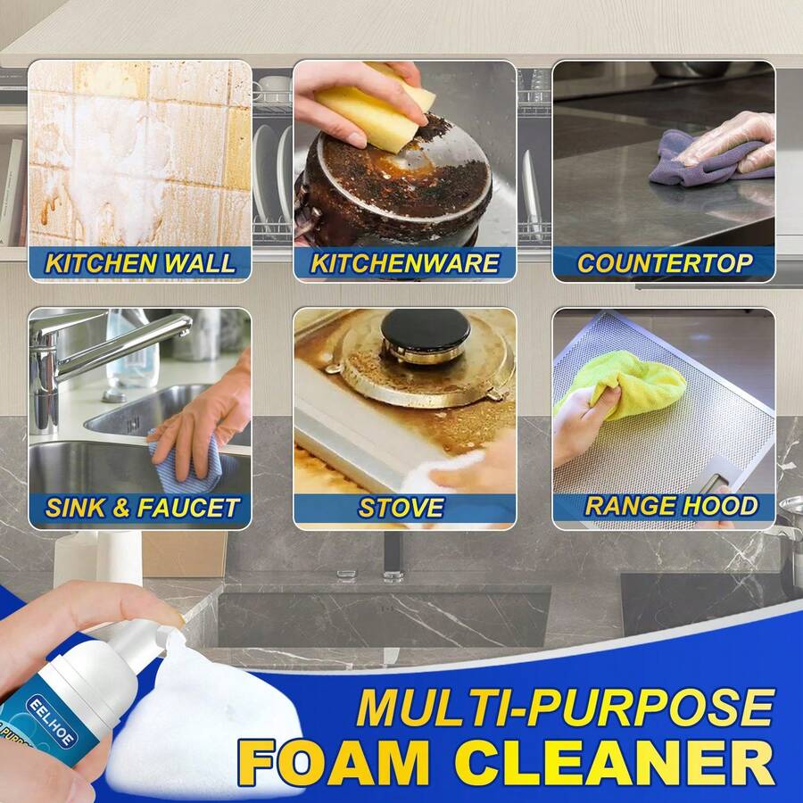 1pc MultiPurpose Kitchen Foam Cleaner For Stove, Cooktop, Exhaust Fan
