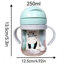 Bình đựng nước chống sặc dung tích 250ml có ống hút có tay cầm chống sặc Gravity Ball, Bình đựng nước chống sốc có cốc uống nước, dùng ngoài trời, cắm trại - Nhiều màu - Xem 3