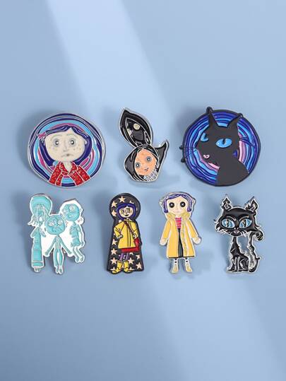 1 套/13 件卡通人物造型时尚胸针，独特时尚，适合包包、服装、派对、节日和日常穿着