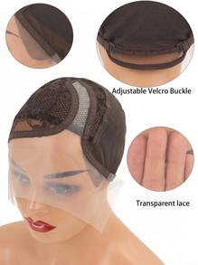 1pc/Bag Wig Caps For Making Wigs Full Lace Wig Weaving Cap Mesh Base Machine Made Stretchy Net Medium With Adjustable Strap