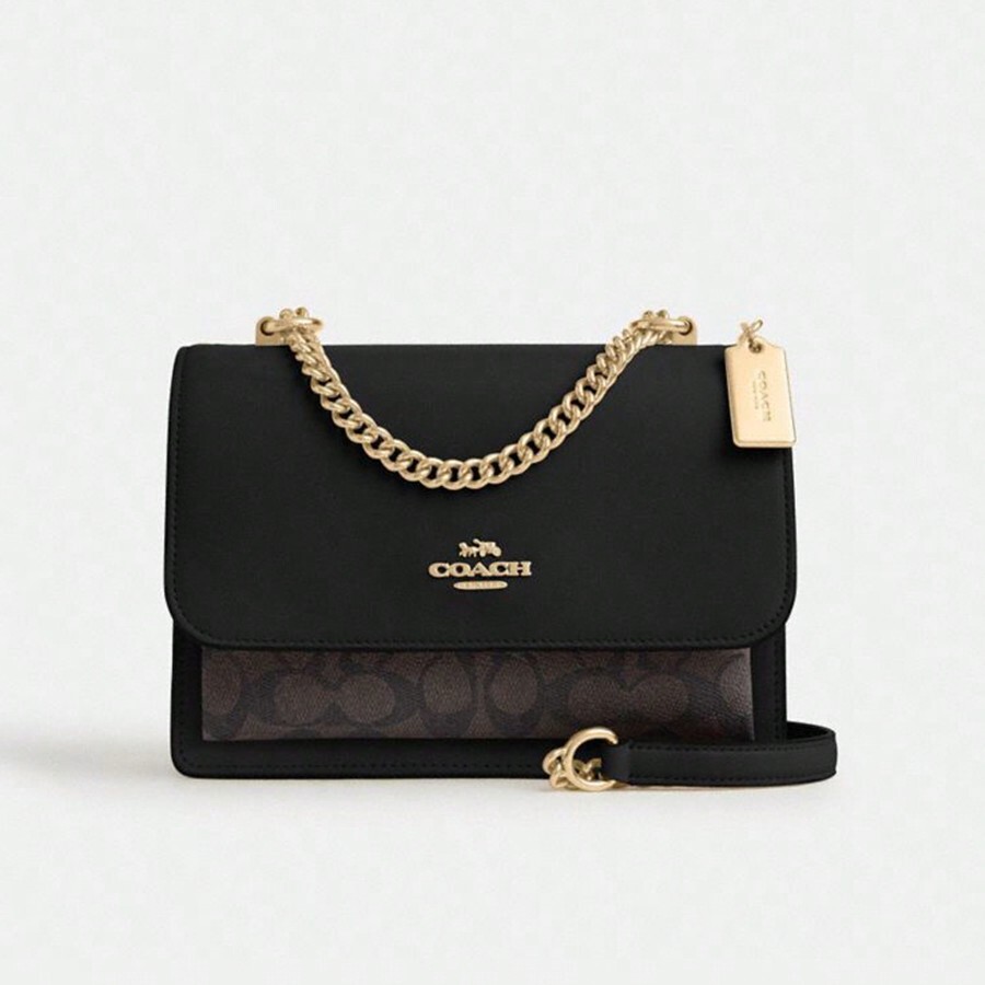 Coach Mini Klare Crossbody in Signature Canvas met klinknagels Dames ...