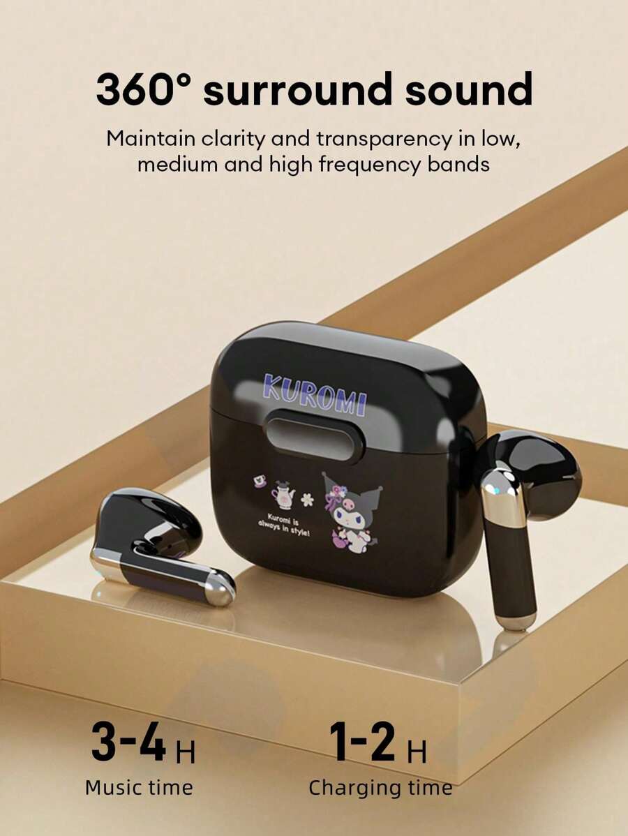 SANRIO KUROMI BL67 Passive Noise Cancelling Half InEar High Fidelity