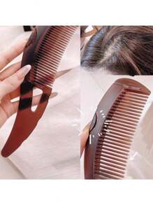 1pc/2pcs Scalp Massage Anti-Dandruff Comb - Removes Oil And Promotes Healthy Scalp, Hair Care Vented Brush, Hair Oil Absorbing Brush, Non-Wash Hairfall Prevention, Hair Brush, Comb, Hair Tools, Hair Products And Accessories For Barber Salon Beauty Travel Essentials