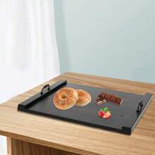 Noodle Board Multiple Wood Stove Counter Space Top Cover Decorative Tray Top Cover For Kitchen Noodle Board Stove Top Covers For Electric Stove And Gas Stove, Sink Cover, Cutting Boards, Serving Tray, 30x22 Inches - Black - View 2