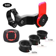 Motorcycle/Bike Phone Holder - Quick Release, For Handlebar Navigation - Black - View 7
