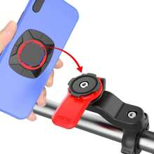 Motorcycle/Bike Phone Holder - Quick Release, For Handlebar Navigation - Black - View 3