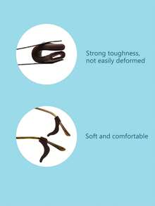 Silicone Eyeglasses Ear Hooks, Anti-Slip Anti-Loss Eyeglass Temples, Silicone Eyeglasses Ear Hooks Halloween