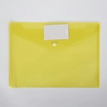 A4 Snap Button PP Plastic File Folder, Colorful Office Document Bag, Receipt Organizer, Label Transparent Document Pouch, Freeze-Proof Contract, File Document Organizer Bag - Snap Tag Style - View 15