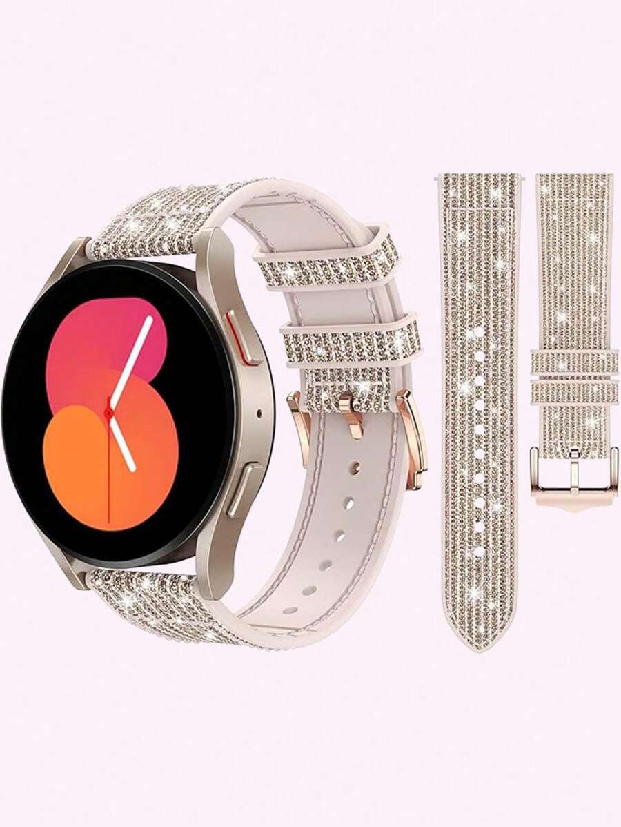 Huastonband 男士復古風玫瑰金矽膠錶帶,柔軟防汗運動錶帶 20mm/22mm,相容於 Galaxy Watch 7 40mm、Watch6 44mm/5/4/3 Pro Active2、Watch GT GT2 Pro GT3 GT4、Watch、Watch,運動錶帶,夏季女性海灘、派對、活動、舞蹈配件,假期禮物,畢業季,返校季 - 玫瑰金 - 查看 1