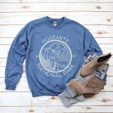 Y National Park | Sweatshirt - Blue - View 3