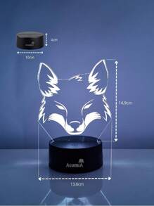 Cruzeirense Table Lamp Gift For Boyfriend Bedroom Decoration Lamp Man Led With 3D Effect Birthday Gift Boy - màu đen - Xem 10