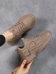 Women's Spring/Autumn/Winter Sports Shoes, Outdoor Lace-Up Low-Top Casual Running Sneakers, Non-Slip