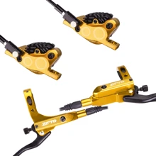 ZTTO M840 MTB 4 pistoni freno a disco idraulico per bicicletta M840 con pastiglie di raffreddamento pressione dell'olio rotore bici da strada pinze IS PM Mount - Multicolore - Visualizzare 11