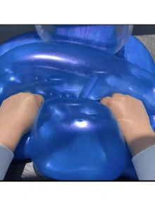 随机颜色泡沫粘液玩具，玩得越多，体积就越大，充满活力的水晶泥泥玩具 - 彩色 - 查看 4