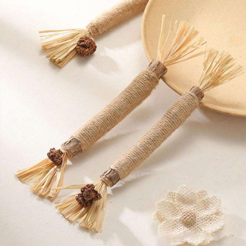 Polygonum Polygonum Molar Stick Cat Toy Gall Fruit Raffia Grass Adult