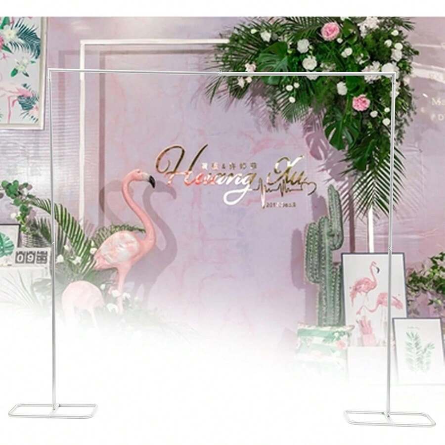 Arche Porte Métal Décoratif 2x2m Carré Blanc Pour Mariage Fête D' Anniversaire Réception Photomaton Décoration De Kit D'arche De Ballon | Leroy Merlin