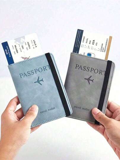 1 pieza Portapassaporte RFID, Cartera de pasaporte delgada, Superficie, Cartera multifuncional, Estuche de pasaporte de viaje, Portador de tarjeta mono, Portapassaporte con estampado - Nuevo Bolso multifuncional para pasaporte, Titular de tarjetas y documentos de identidad de viaje, Portapassaporte, Portapassaporte, Portapassaporte, Portapassaporte, Portapassaporte de vacaciones, Portapassaporte de vuelo, Portapassaporte de vuelta a la escuela, Esencial para viajeros hombres y mujeres, Accesorios de viaje