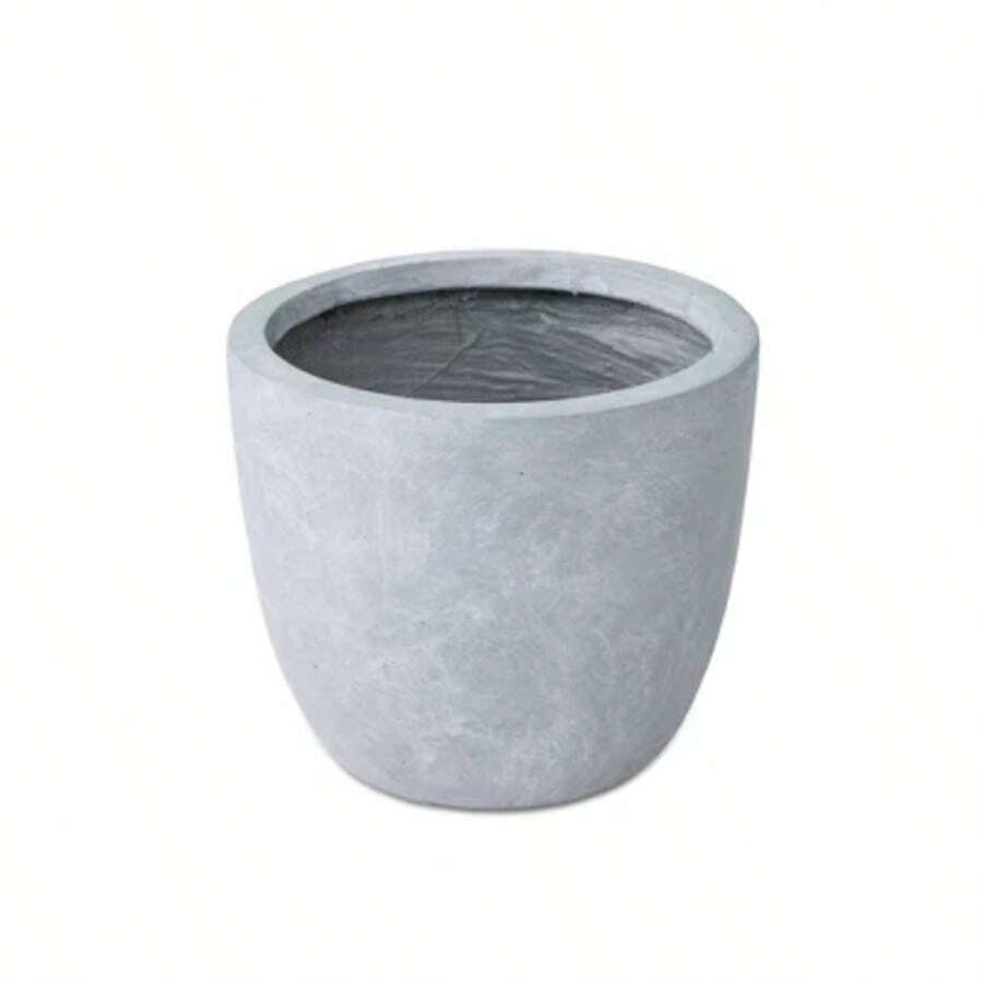 12" X 14" Kante Lightweight Modern Outdoor Planter Slate Gray - Rosemead Home & Garden, Inc. - Xám - Xem 1